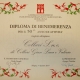 Collari Diploma 50 anni Certificate of Merit for the 50th year